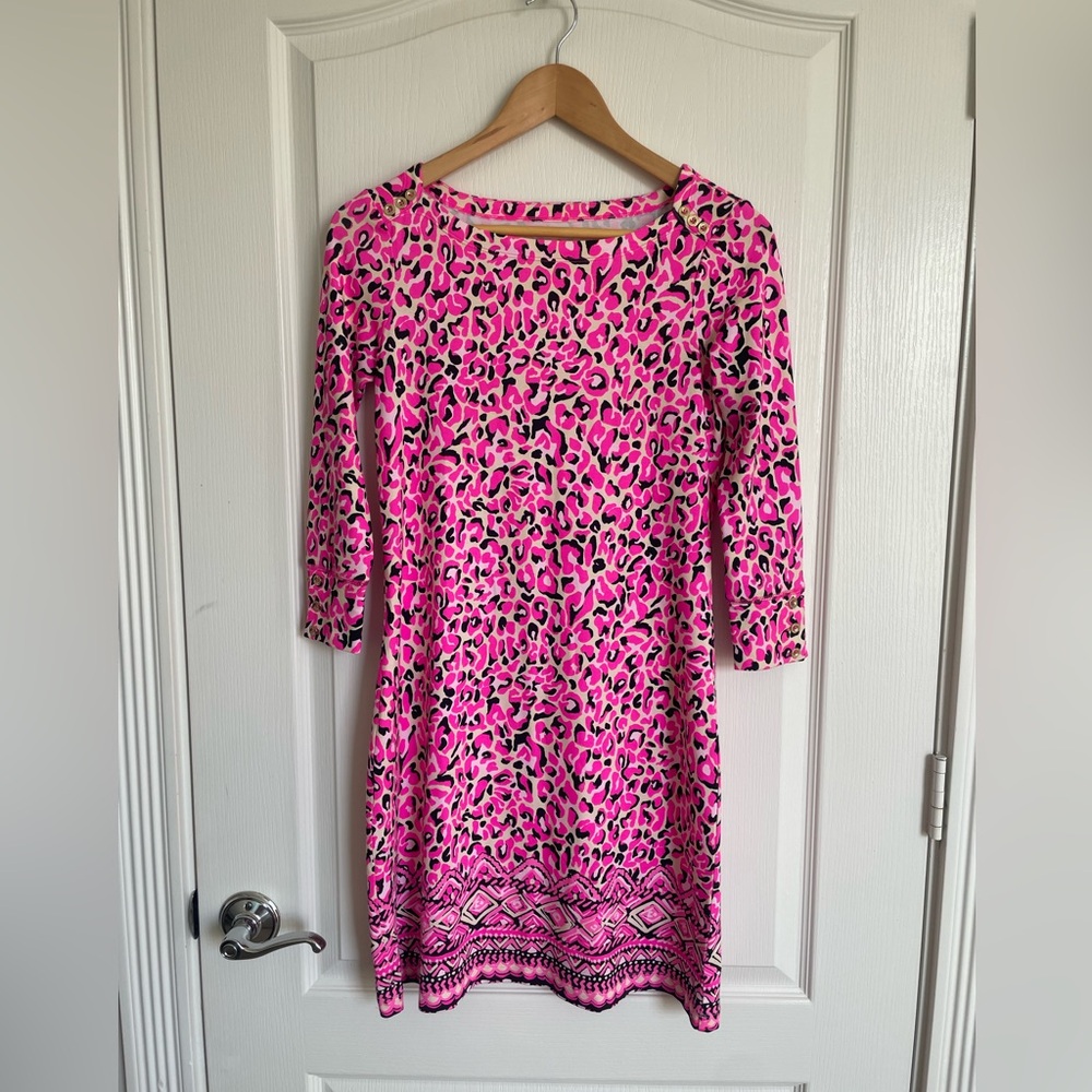 Lilly Pulitzer UPF 50+ Sophie Dress Pink My Favorite Spot XS Stretch Com… - Picture 6 of 15